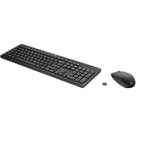 Combo teclado y mouse Hp 235 inalámbrico color negro