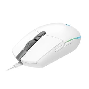 Mouse gamer Logitech G203 Lightsync, USB, 6 botones, 8000 dpi, blanco