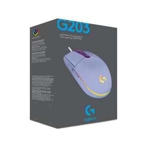 Mouse gamer Logitech 910-005851 G203, USB, 6 botones, 8000 dpi