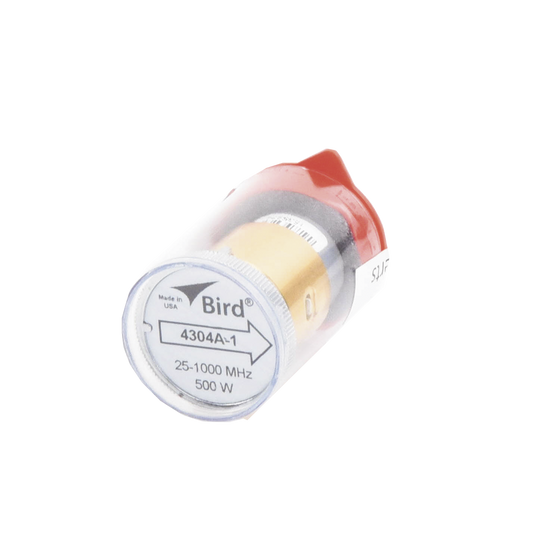 Elemento de Reemplazo en linea 7/8", de 5/ 15/ 50/ 150/ 500 Watt para Wattmetro BIRD 4304A, en el Rango de Frecuencia de 25-1000 MHz.