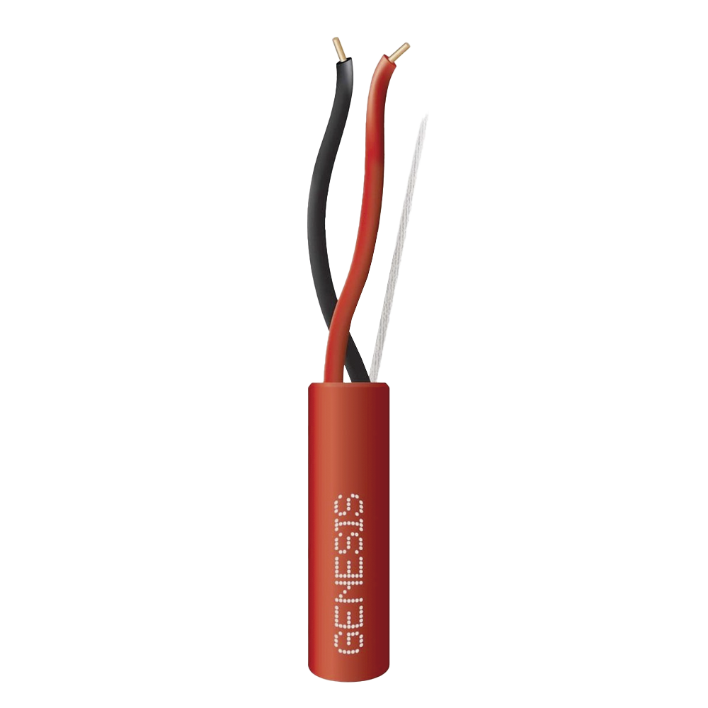 Bobina de Cable 2 x 16 AWG FPLR para Incendio / 305 mts / Resistente a la Luz Solar / Sin Blindaje / Uso Interior