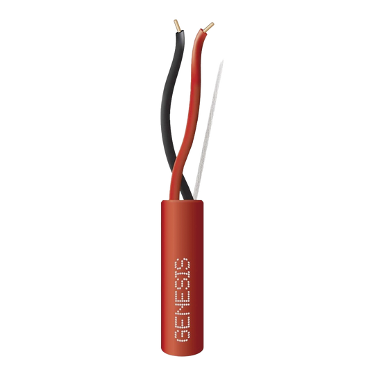 Bobina de Cable 2 x 16 AWG FPLR para Incendio / 305 mts / Resistente a la Luz Solar / Sin Blindaje / Uso Interior