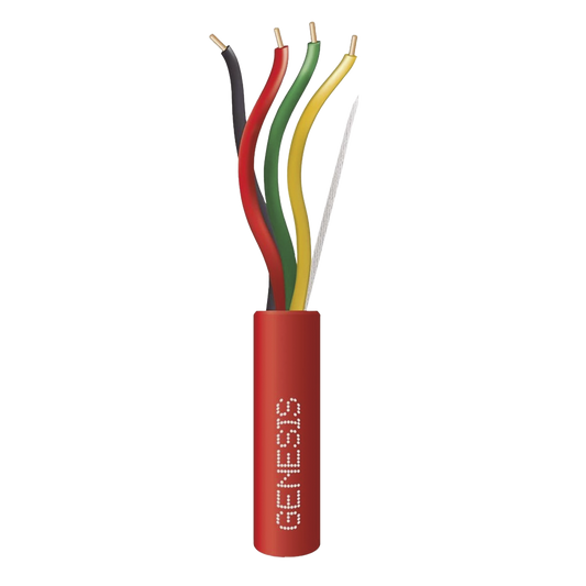Bobina de Cable 4 x 16 AWG FPLR para Incendio / 305 mts / Resistente a la Luz Solar / Sin Blindaje / Uso Interior