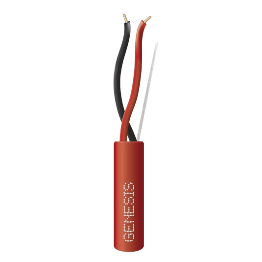 Bobina de Cable 2 x 14 AWG FPLR para Incendio y Voceo / 305 mts / Resistente a la Luz Solar / Sin Blindaje / Uso Interior