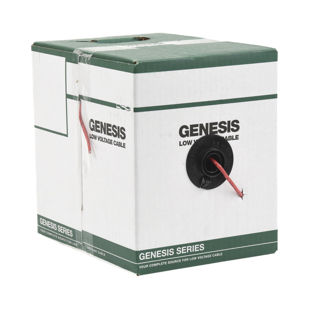 152-meter coil of 2 x 18 AWG wire, SHIELDED, type FPLR, red, for applications in fire detection systems and Evacuation Systems.