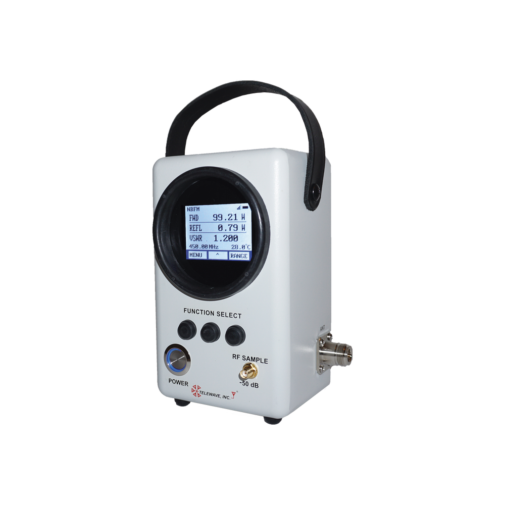 Wattmetro Análogo-Digital /RF, Banda Ancha de 88 MHz-1 GHz, para 1-500 Watt, N Hembras. 