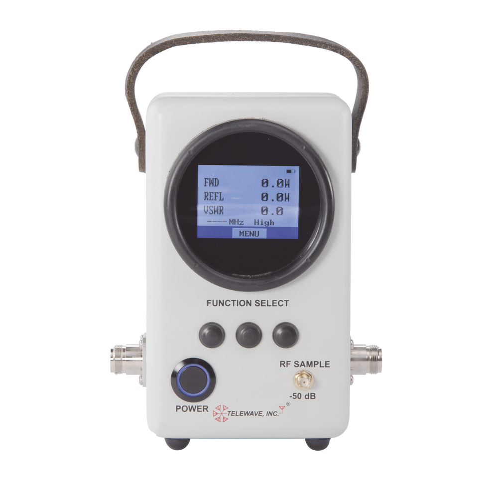 Wattmetro Análogo-Digital /RF, Banda Ancha de 88 MHz-1 GHz, para 5-500 Watt, N Hembras. 