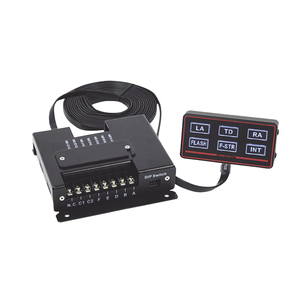  Caja de interruptores Remoto Rocker Max Pak ™, cabezal de control programable, con 6 botones retroiluminados 