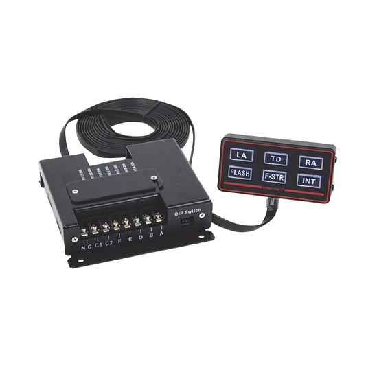  Caja de interruptores Remoto Rocker Max Pak ™, cabezal de control programable, con 6 botones retroiluminados 