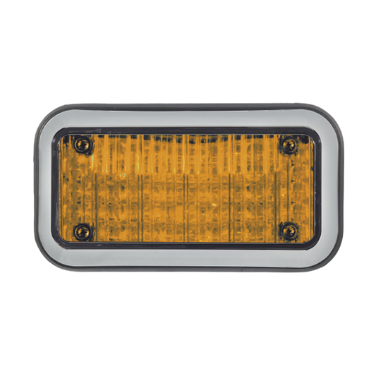 Luz Perimetral 3X7 y LED ambar, con bisel