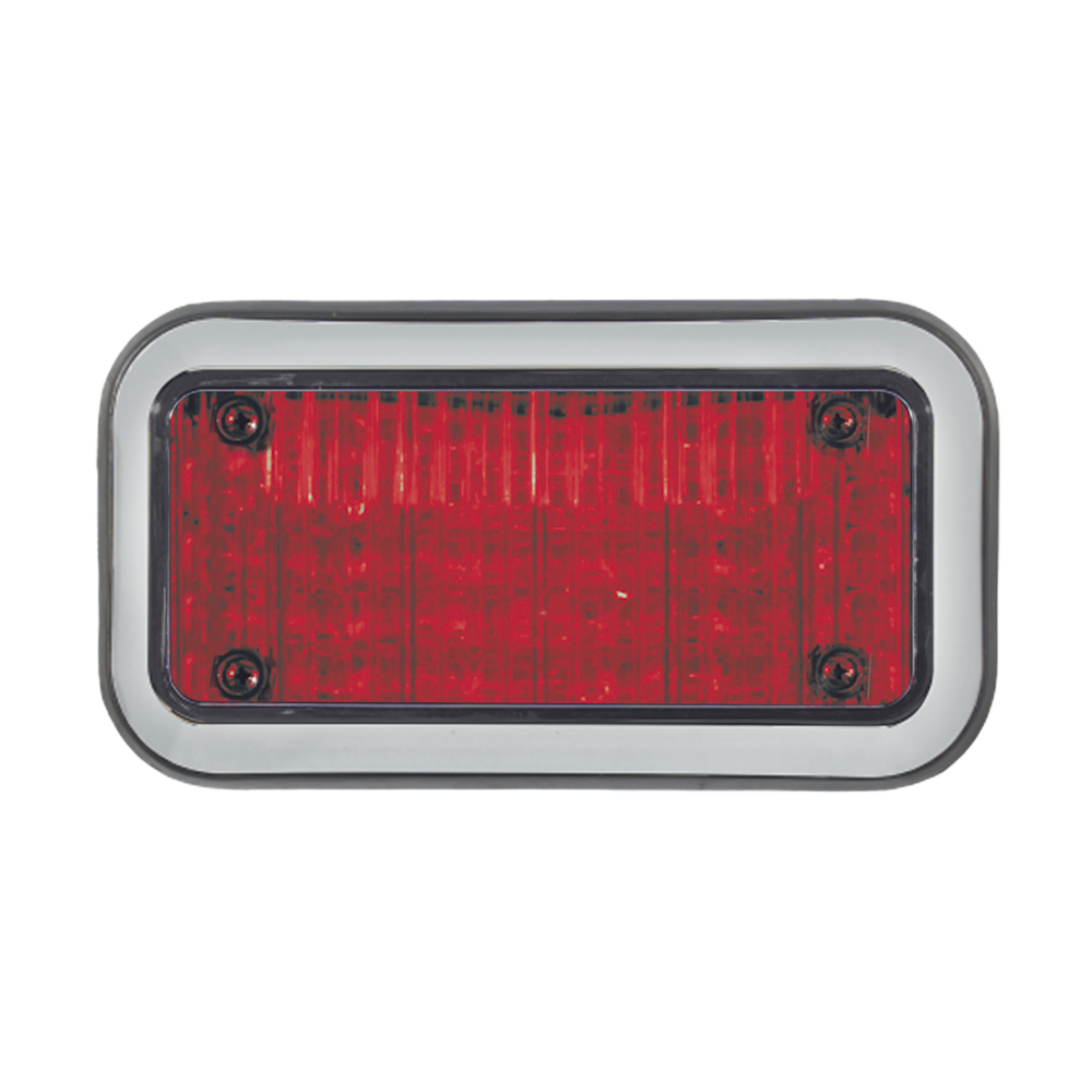 Luz Perimetral 3X7 y LED rojos, con bisel
