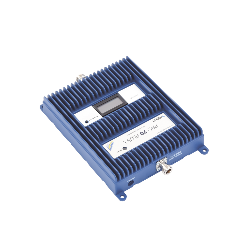 4G LTE, 3G, and VOICE cellular signal booster. Designed to cover areas of up to 5,000 square meters, its commercial and industrial grade design supports multiple operators, technologies, and users.