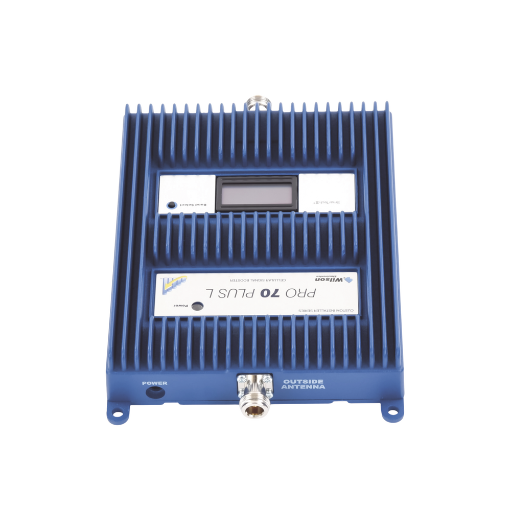 Amplificador de señal celular 4G LTE, 3G y VOZ. Especial para cubrir áreas de hasta 5000 Metros Cuadrados por ser de grado comercial e industrial. Soporta múltiples operadores, tecnologías y usuarios.