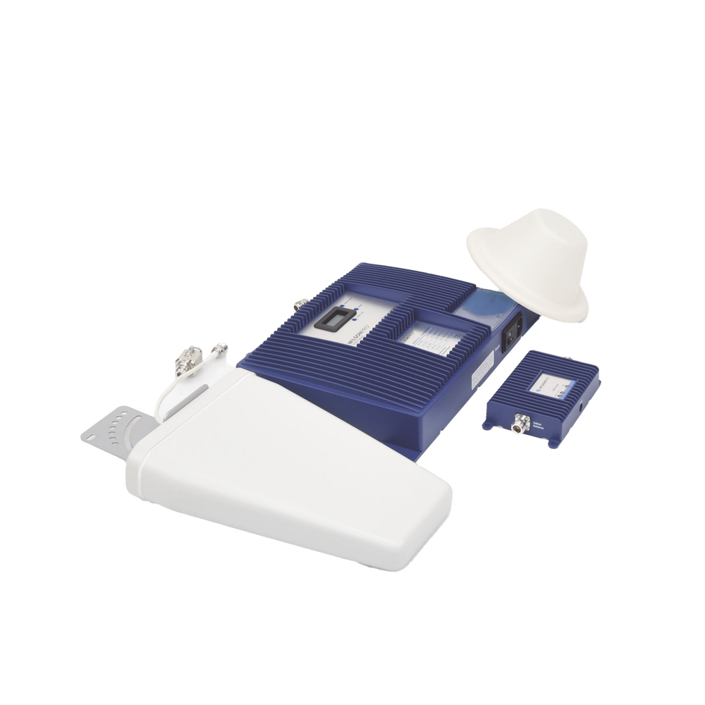 KIT de Amplificador de Señal Celular PRO 1050 | Incluye Amplificador de Línea para Compensar la Pérdida en Cables Coaxiales | Todas las Frecuencias de México | Hasta 3,200 m2 de Cobertura | Soporta 4G LTE, 3G y Voz