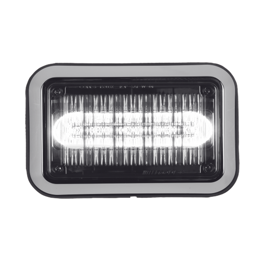 Luz perimetral LED PriZm ™ II de 4x6 con bisel, lente transparente y color REF8, Claro