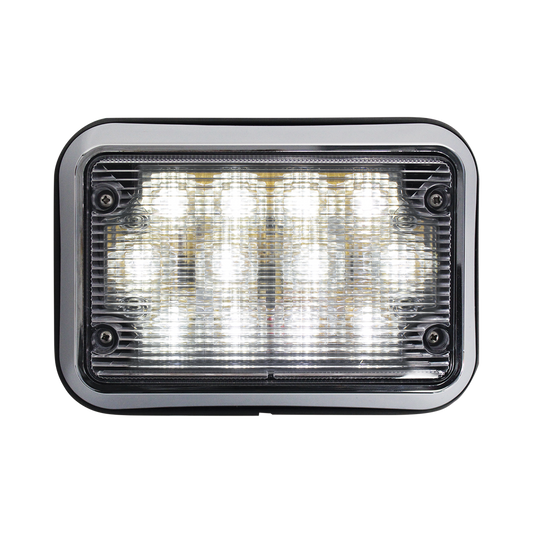 Luz perimetral LED clara 4x6 con bisel