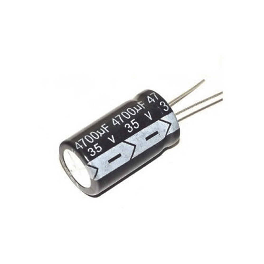 Capacitor Electrolítico de 4700 uF, 35 Volt. 