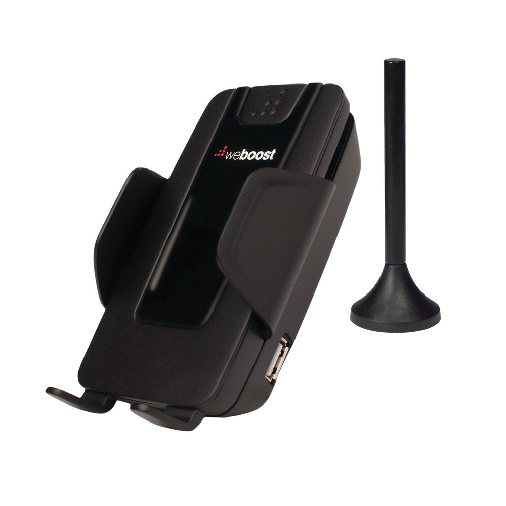 Kit amplificador de señal celular cuatribanda para vehículo, especial para 4G LTE, 3G y 2G, monousuario. Amplifica las bandas de frecuencia de 850MHz, 1900MHz, 1700/2100MHz y 700MHz, con una ganancia máxima de 50dB.