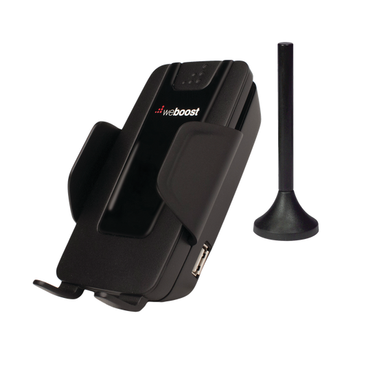 Kit amplificador de señal celular cuatribanda para vehículo, especial para 4G LTE, 3G y 2G, monousuario. Amplifica las bandas de frecuencia de 850MHz, 1900MHz, 1700/2100MHz y 700MHz, con una ganancia máxima de 50dB.