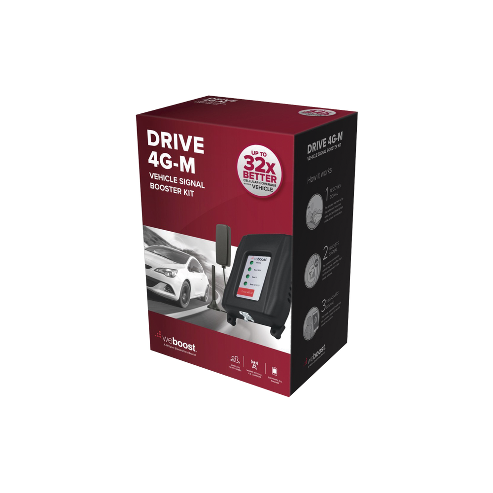 Vehicle cell phone signal booster kit, supports 4G LTE, 3G, and 2G, and improves phone calls, multi-user. Amplifies the 850MHz, 1900MHz, 1700/2100MHz, and 700MHz frequency bands, with a maximum gain of 50dB.