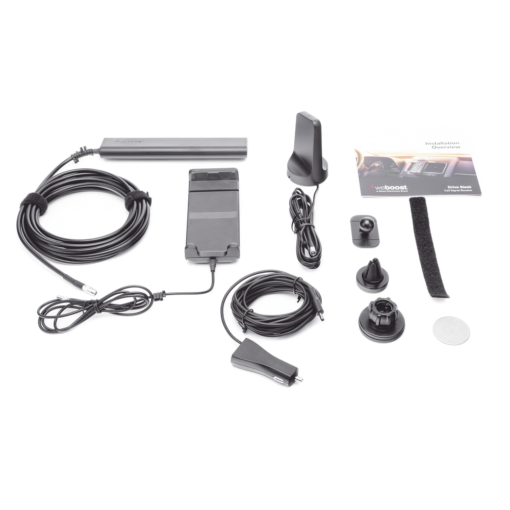 Kit Amplificador de señal celular 4G LTE, 3G y VOZ. Especial para vehículos donde el conductor o copiloto requiere la mayor concentración de señal. Soporta un usuario y múltiples operadores.