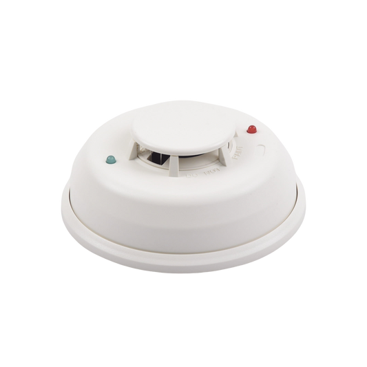 Detector Fotoelectrico de Humo de 4 Hilos con Relevador y Sensor de Temperatura, Serie i3