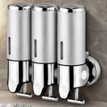 Dispensador Triple Jabon de Pared