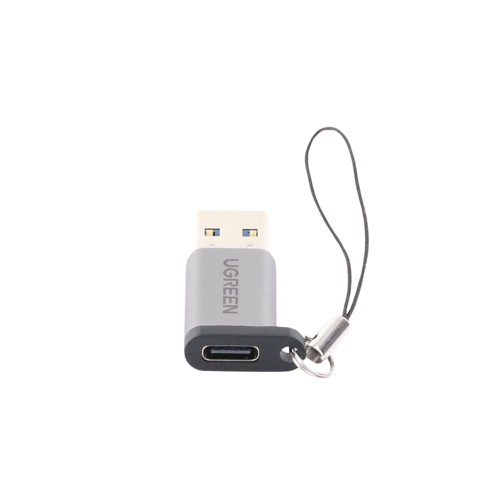 Adaptador USB 3.0 Macho a USB-C 3.1 Tipo C Hembra / Caja de Aluminio / Carga y sincronización de datos /  Admite corriente de 3A