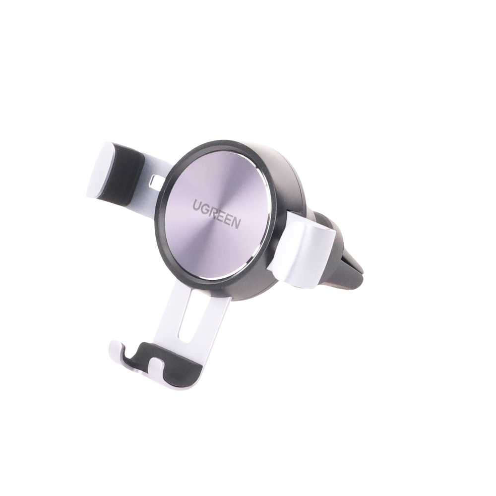 Soporte de Celular para Automóvil en Rendija de Ventilación / Sistema de Gravedad / Rotacion de 360° /Angulo Multiple / Almohadillas de Goma Antidezlizantes / Amplia Compatibilidad con dispositivos de 4'' a 7'' / Color Negro