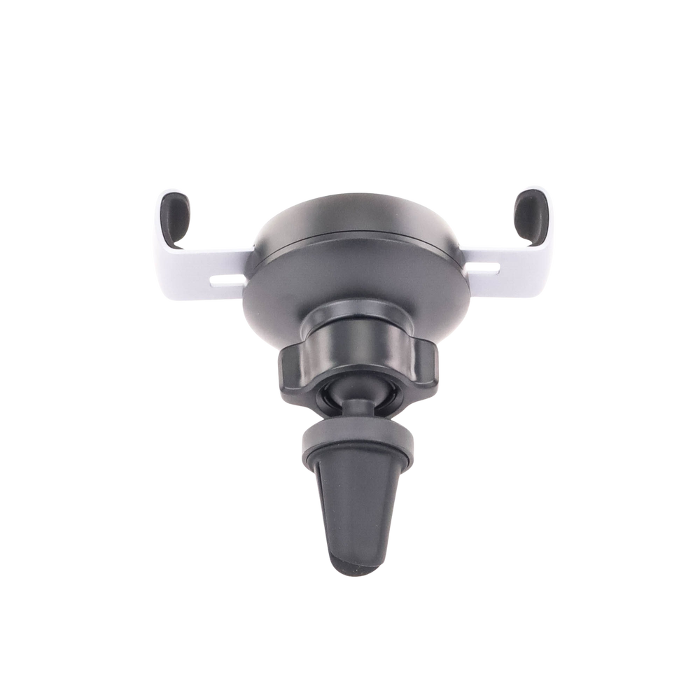Soporte de Celular para Automóvil en Rendija de Ventilación / Sistema de Gravedad / Rotacion de 360° /Angulo Multiple / Almohadillas de Goma Antidezlizantes / Amplia Compatibilidad con dispositivos de 4'' a 7'' / Color Negro