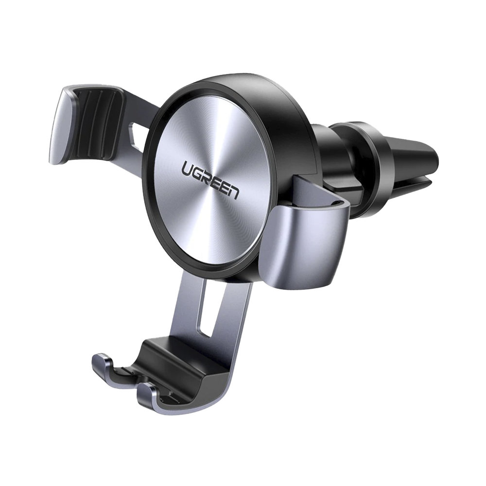 Soporte de Celular para Automóvil en Rendija de Ventilación / Sistema de Gravedad / Rotacion de 360° /Angulo Multiple / Almohadillas de Goma Antidezlizantes / Amplia Compatibilidad con dispositivos de 4'' a 7'' / Color Negro