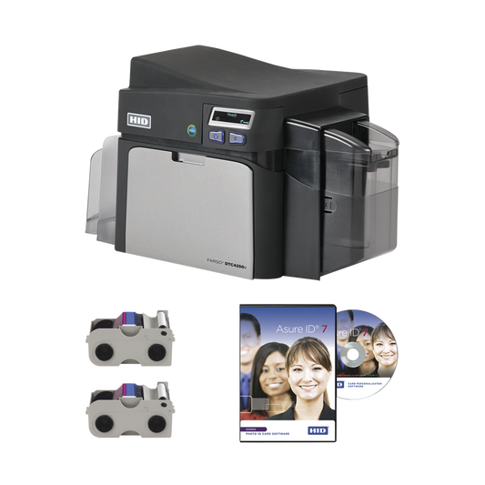 Kit de Impresora de Tarjetas  DTC4250e/  Doble Lado/ Incluye: 2 Ribbons Full Color, Software / Ethernet