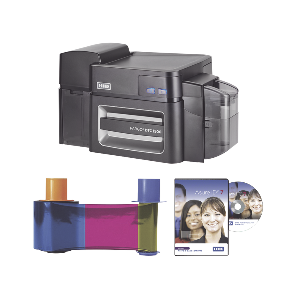 Kit de Impresora Profesional de Doble Cara DTC1500/ Borrado información/ Marca de Agua/ Incluye Ribbon y Software