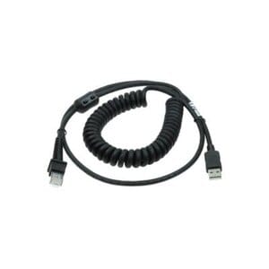 Cable Datalogic 90A052285 USB tipo A, enrollado, 2.4 m, negro