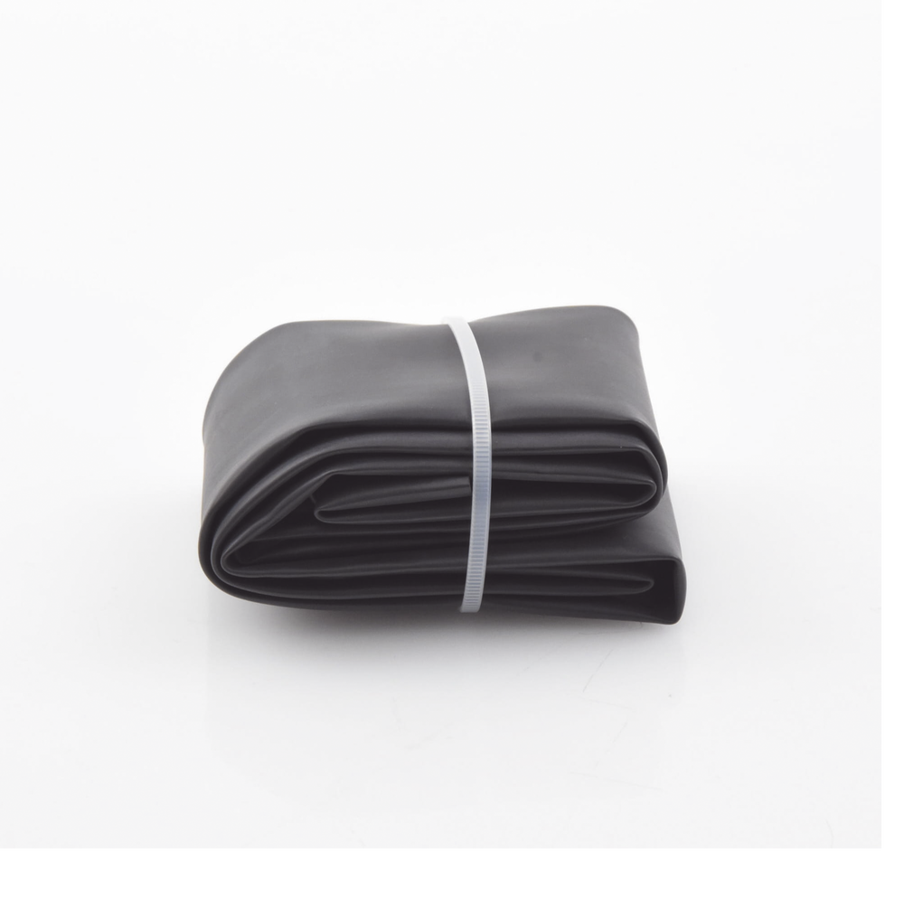 Tubo Termoencogible (Termofit) Negro de 1.2 m, 1.5" de Diámetro, Reduce de 2:1, Poliolefina.