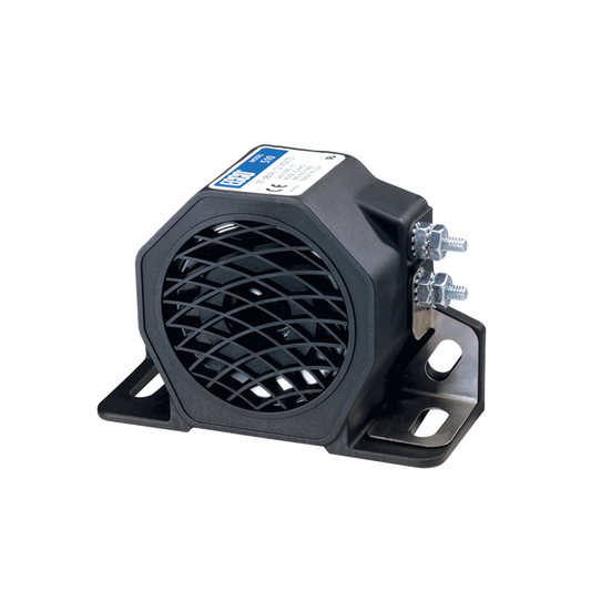 Alarma de reversa, 12-24 Vcd, 97 dBA