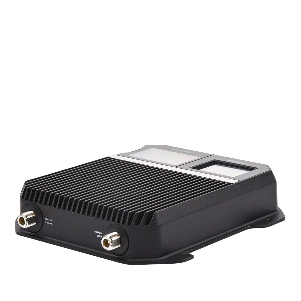 Amplificador Office 200 para 4G, 3G, 2G y llamada VoLTE y convencional. Especial para personalizarlo con antenas, cables y accesorios de acuerdo al requerimiento de la instalación. Puede cubrir áreas de hasta 4300 Metros Cuadrados