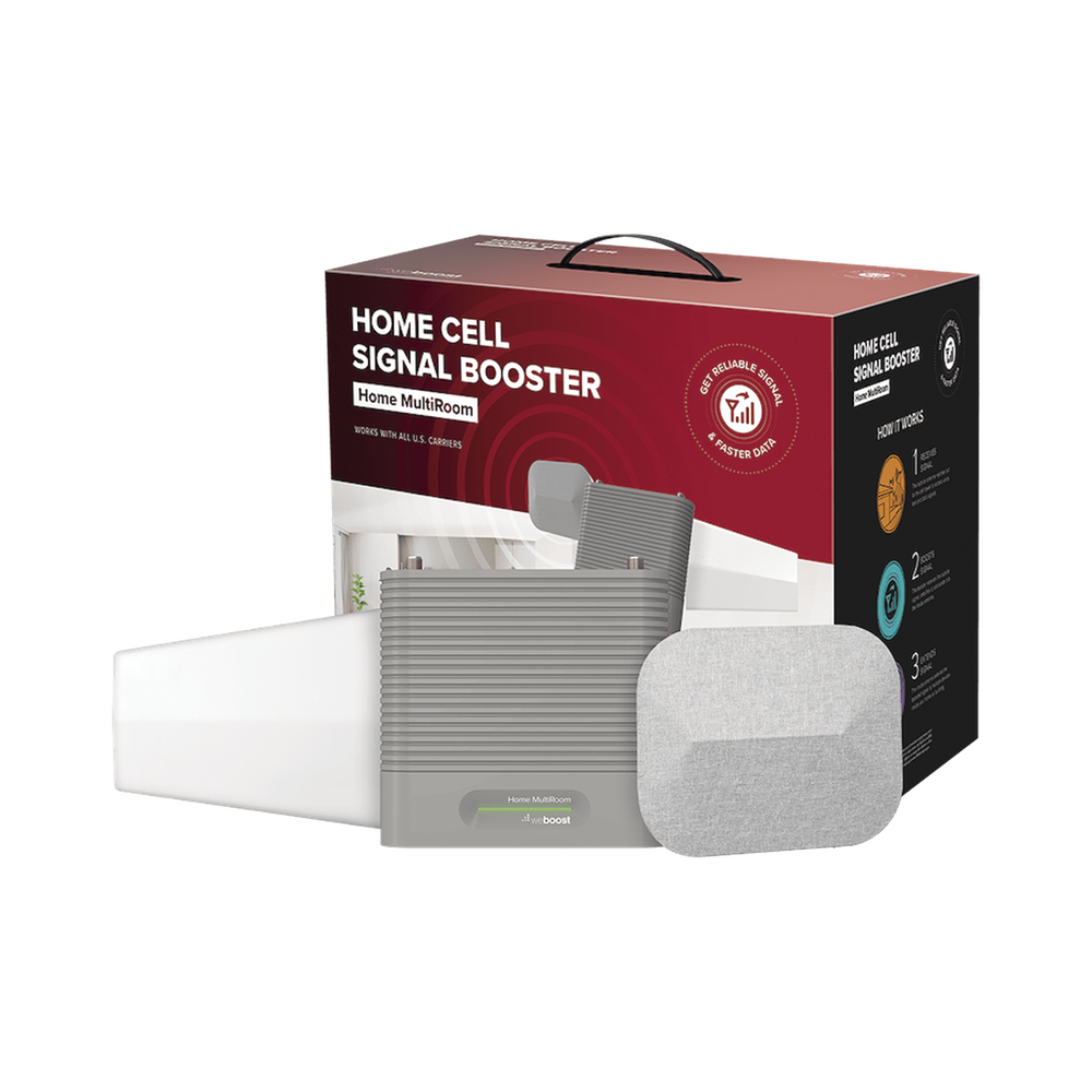 KIT Amplificador de Señal Celular, HOME MULTIROOM | Mejora la Señal Celular de todos los Operadores | Cubre áreas de hasta 1500 metros cuadrados