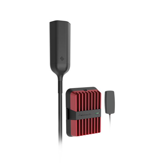 Kit amplificador de señal celular 4G LTE, 3G y Voz. Drive Reach OTR. Especial para Tractocamión y Pick up Pesados. Soporta múltiples dispositivos.  Opera con los principales operadores.