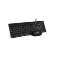 Combo teclado y mouse 3nstar UNN-KB6721BK USB color negro