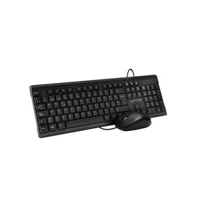 Combo teclado y mouse 3nstar UNN-KB6721BK USB color negro