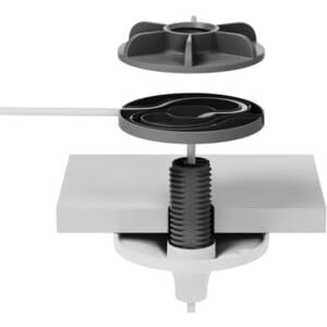 Fijación en techo Logitech 952-000123 para micrófono blanco