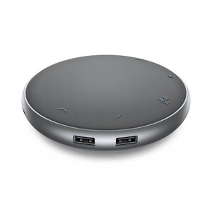 Adaptador con altavoz Dell MH3021P USB-C, 2 USB-A, reducción de ruido