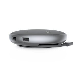 Adaptador con altavoz Dell MH3021P USB-C, 2 USB-A, reducción de ruido