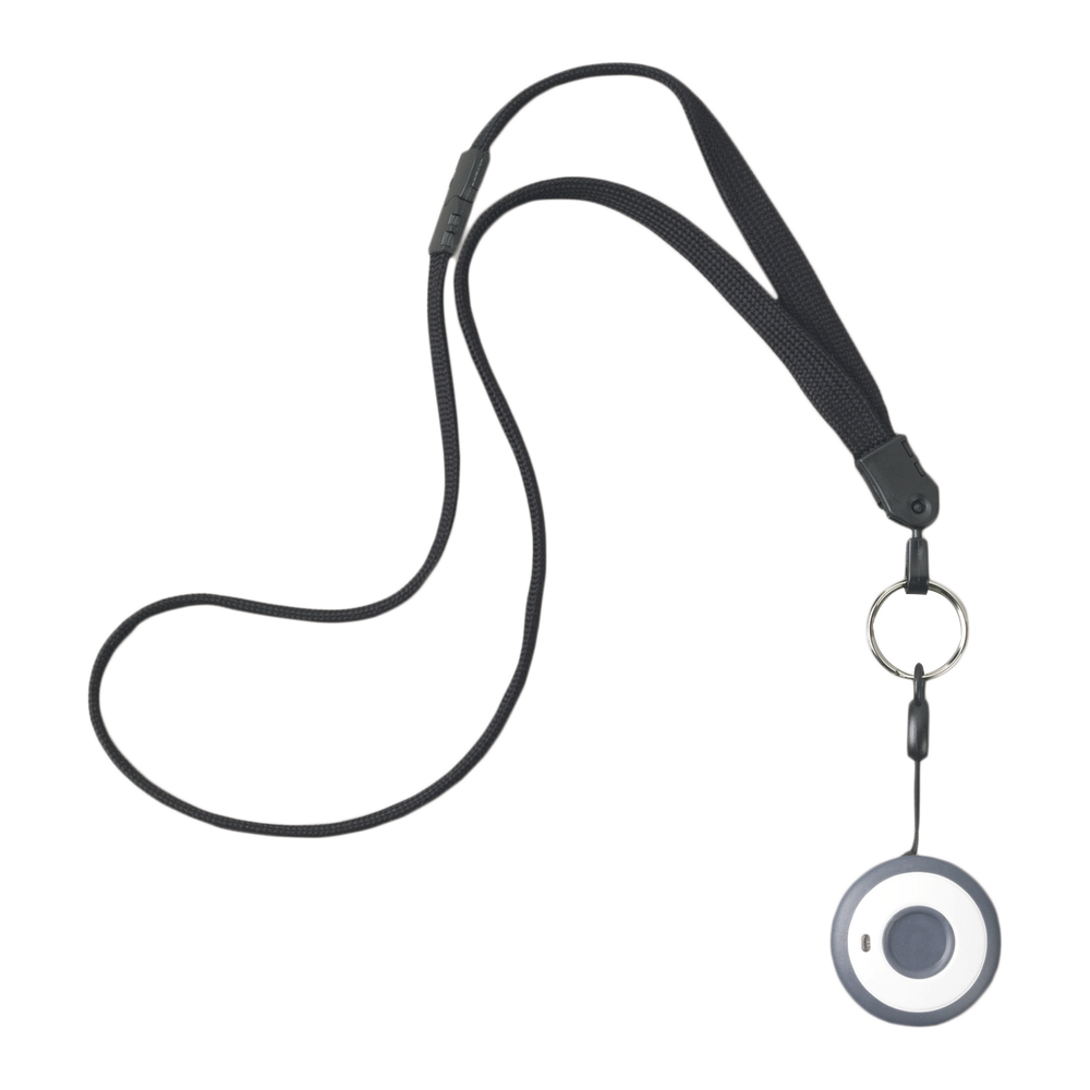 Botón de Pánico, Puede Usarse Alrededor del Cuello, en una Pulsera, un Clip o Montarse en Escritorio / Batería de Larga Duración 3-5 años