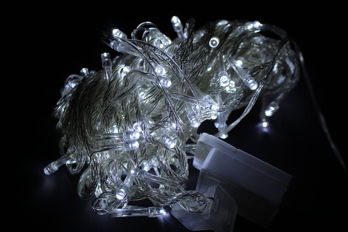 Extensión de luces x 100 Bombillos Blan