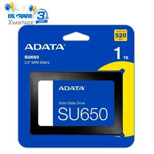 Unidad de estado sólido Adata Ultimate SU650 1TB, SATA, 520MB/s