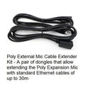 Kit extensor de micrófono Poly 875M4AA para X50 X52 X70 hasta 30 m