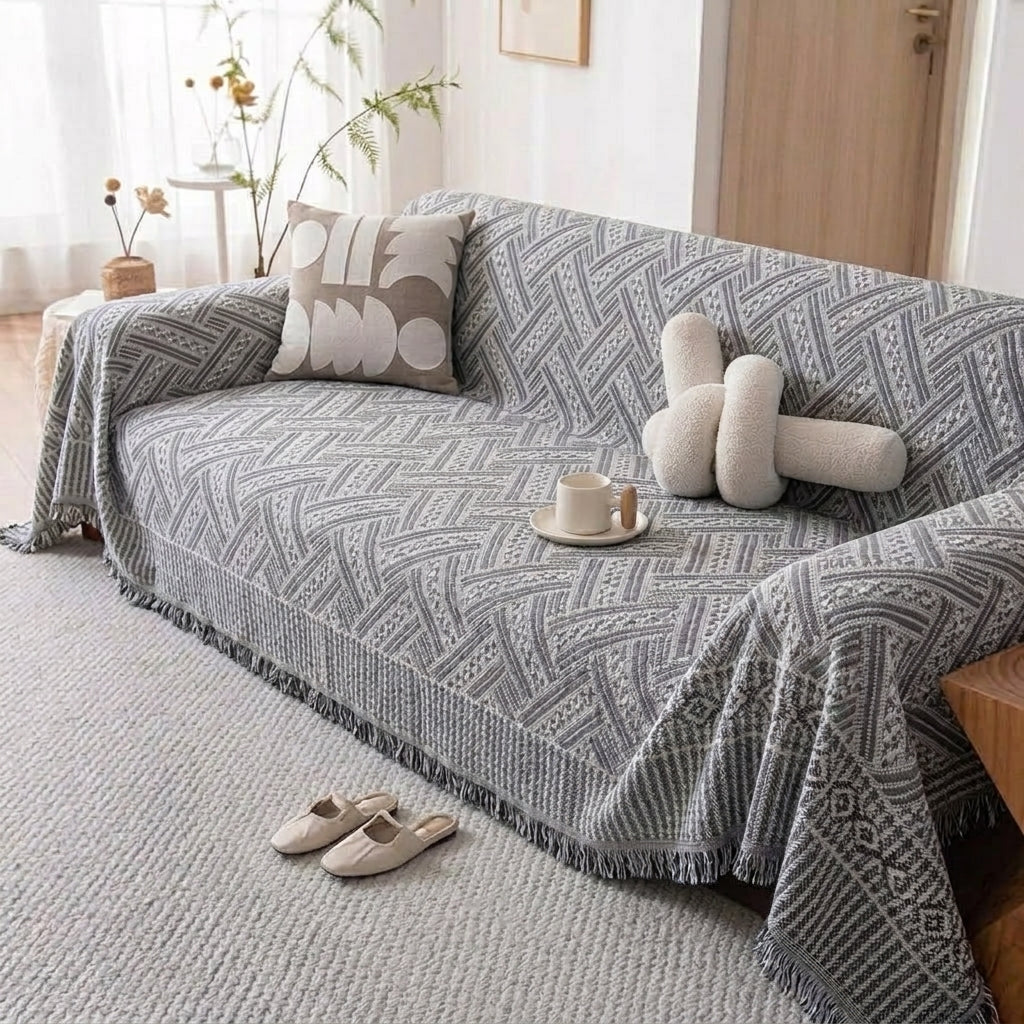 Manta clasica para sofa