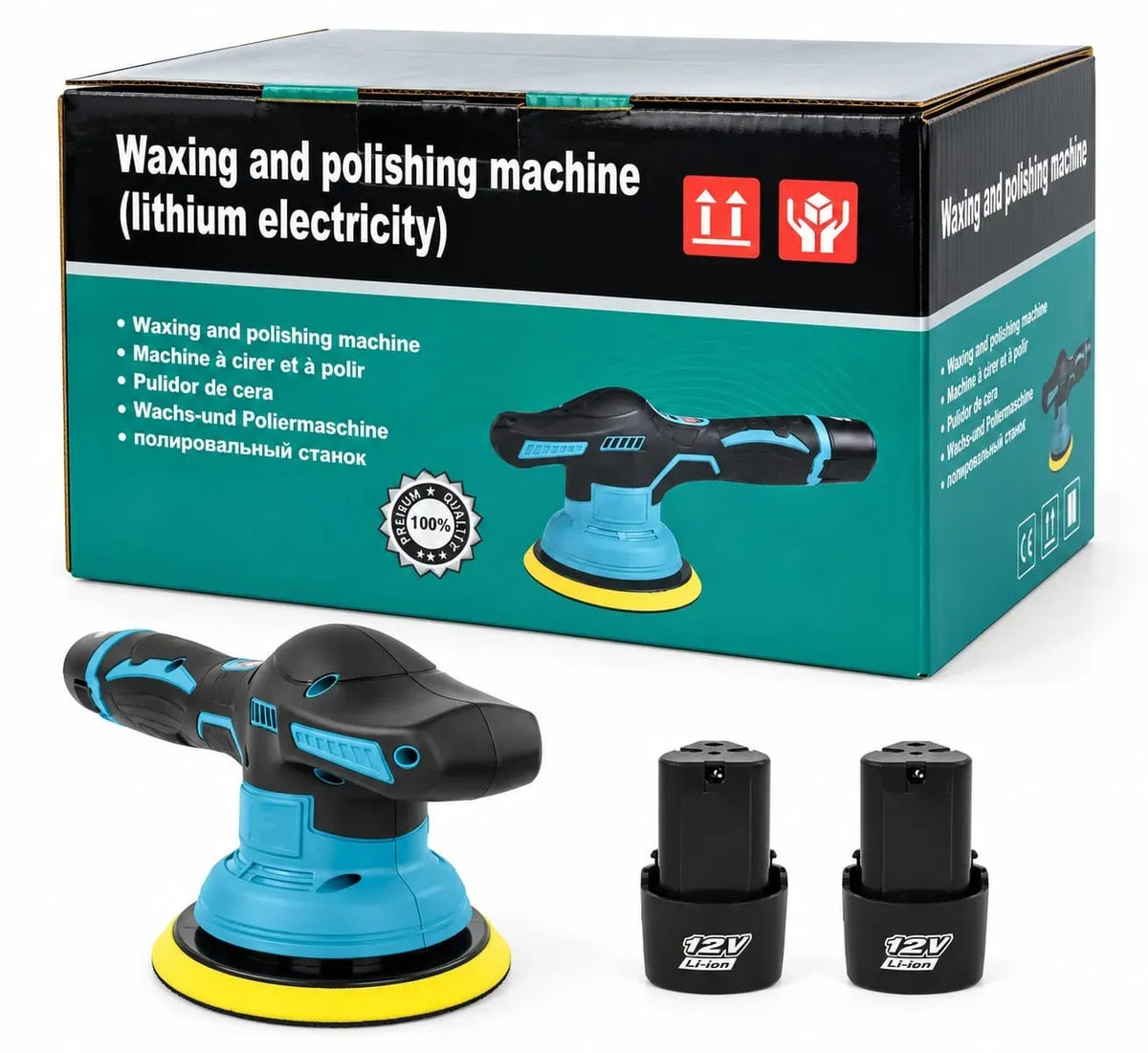 Pulidora Recargable 12V 2 Baterías